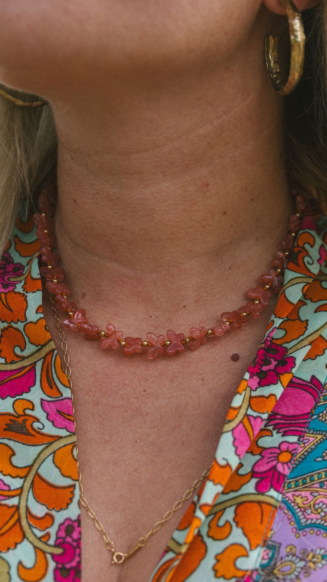 Beaded Butterfly Necklace
