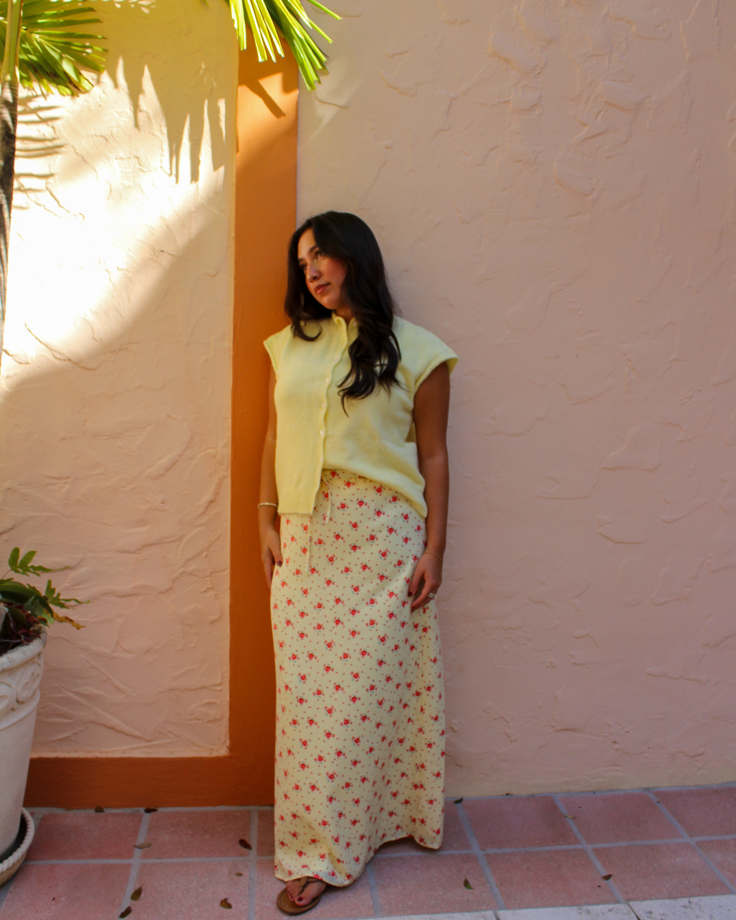 Marigold Bloom Maxi Skirt