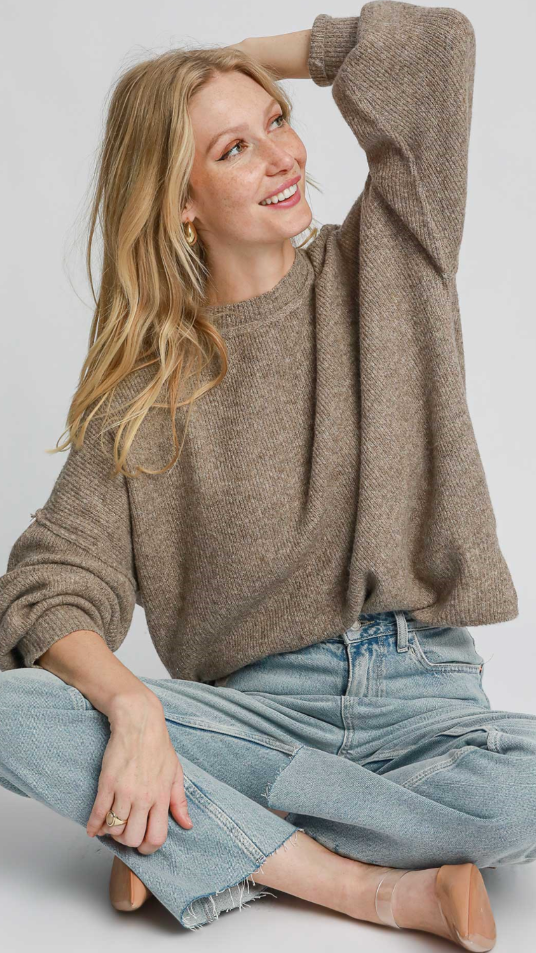 Wool Blend Pullover Sweater